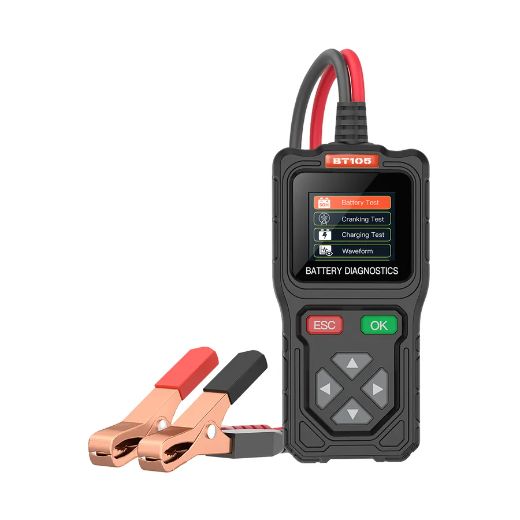 BT105 / BT105PRO — Probador de baterías profesional 6V/12V/24V