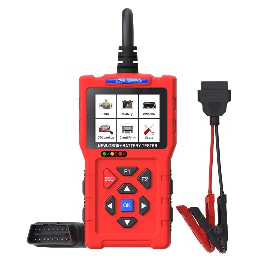 T300Pro — Escáner OBD2, probador de baterías y caja de pruebas 3 en 1